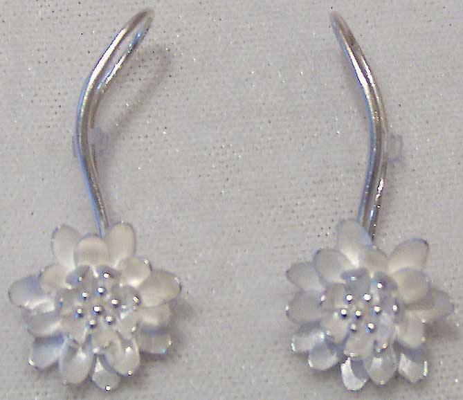 Waterlily Earrings by Elise Moran